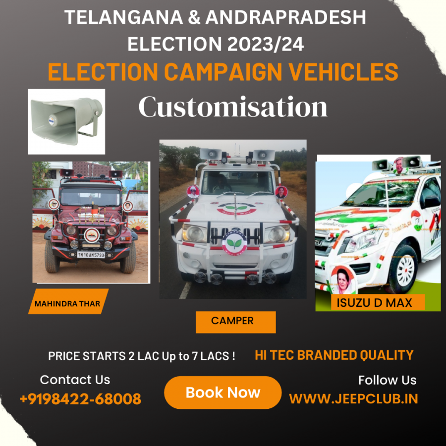 Enhancing Telangana Election Campaigns with Jeepclinic Vehicle Modifications