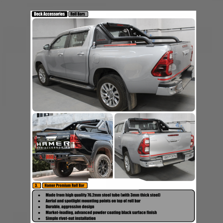 Toyota Hilux Compatible Roll bars 