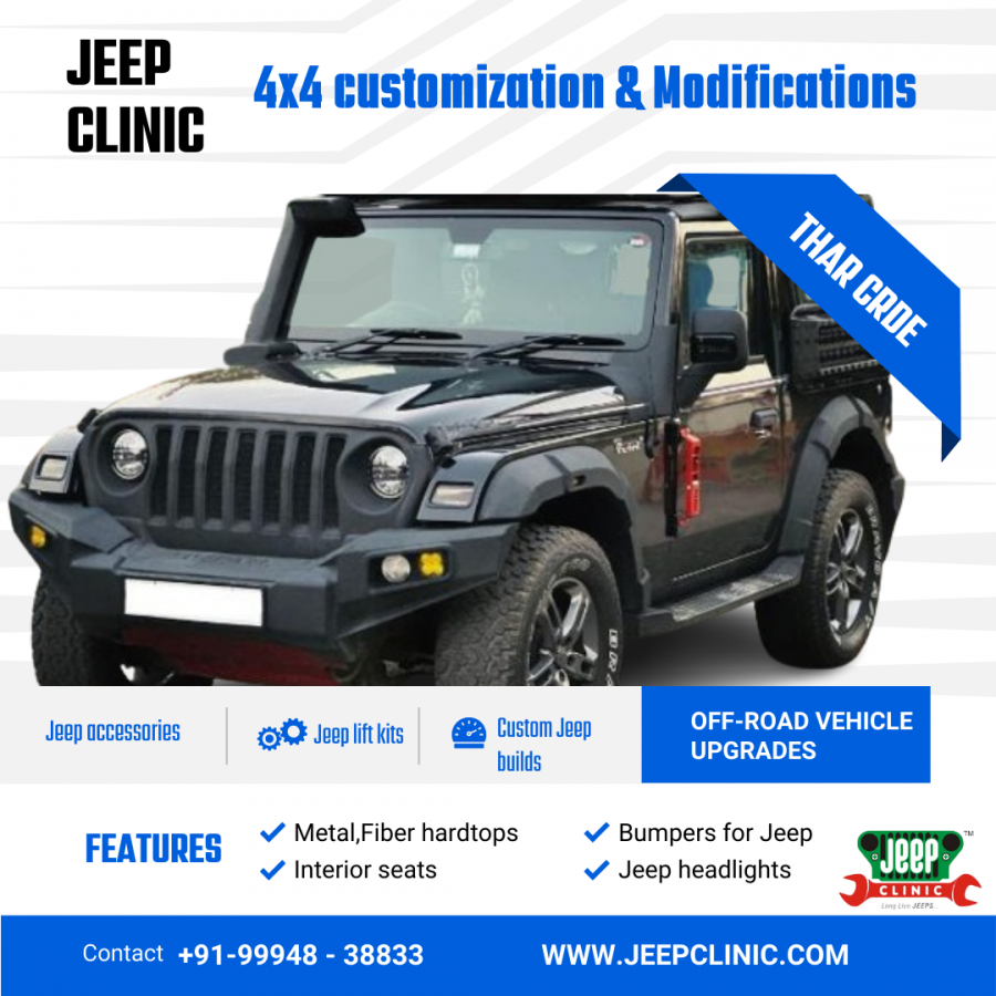 Jeep Clinic Customization for Different Terrains | 4x4 Off-Road Vehicle Upgrades