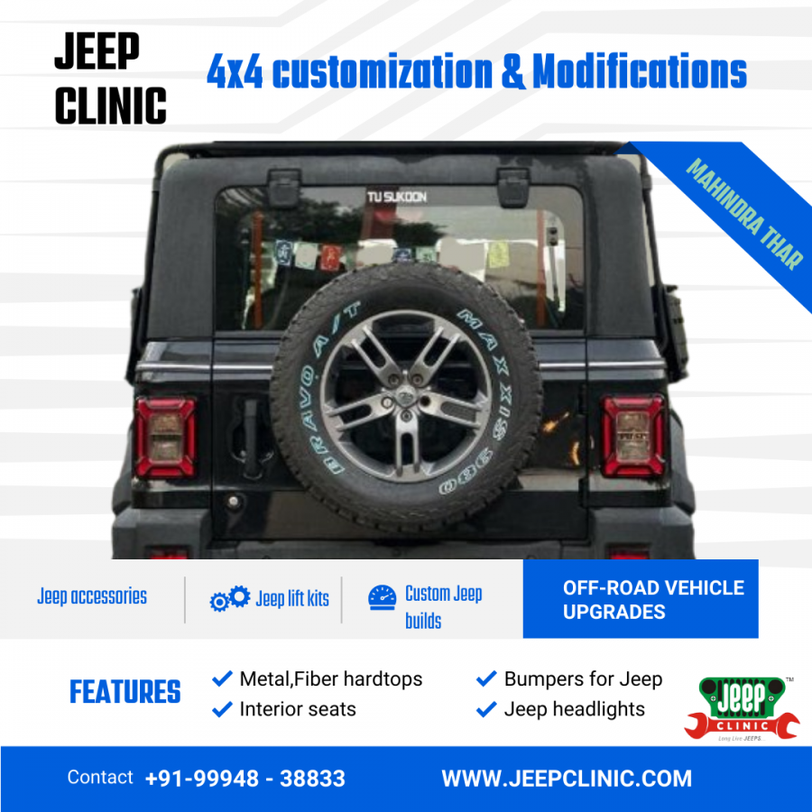 Elevate Your Off-Road Experience with Jeep Clinic's Customized Fibre Reinforced Plastic Products 